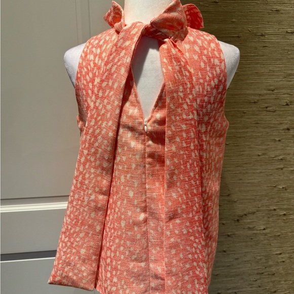 Tuckernuck Mason, linen blouse, coral antelope - Picture 3 of 3